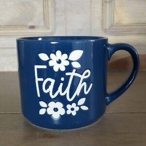 Faith and Floral Engraved Mug by Delilah Jane